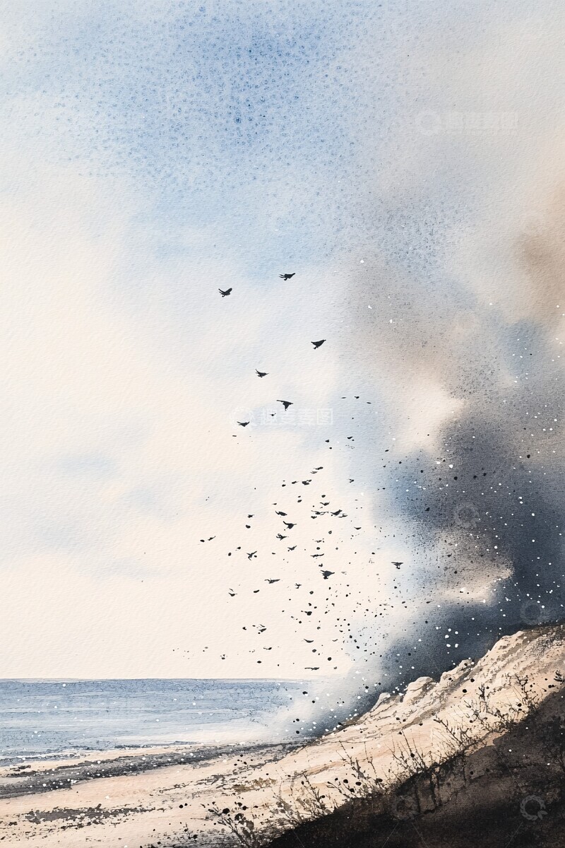 高清大图下载【趣麦麦图】海滩与天空海滩天空海洋3