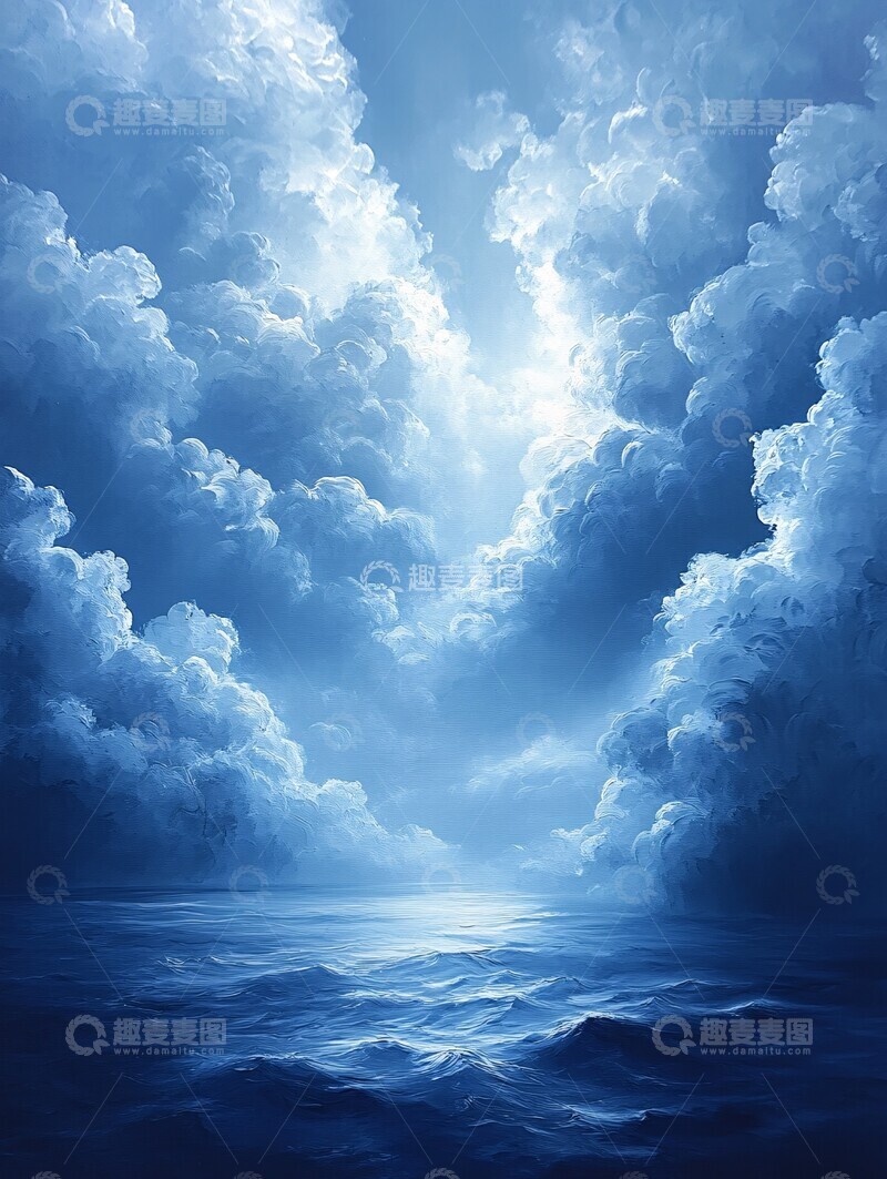 高清大图下载【趣麦麦图】雨云天空天空蓝色灰色1