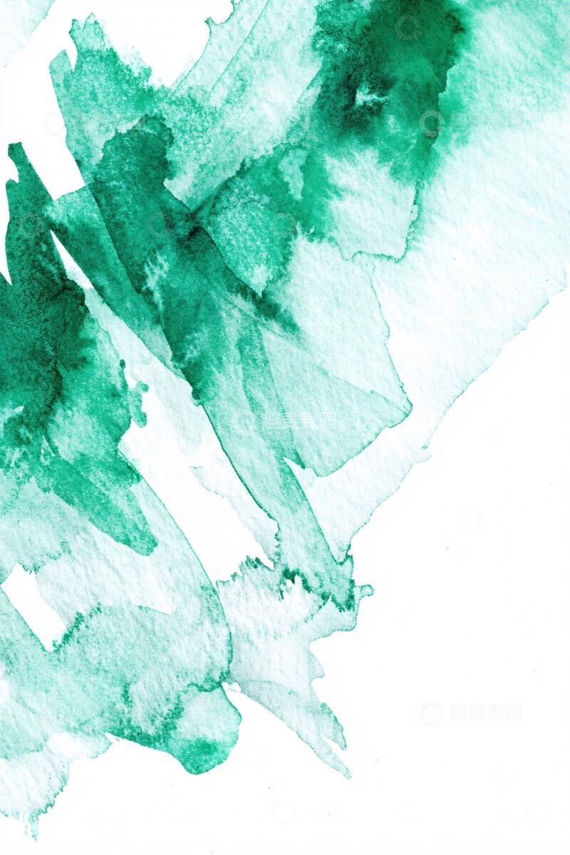 高清大图下载【趣麦麦图】翡翠水彩背景1
