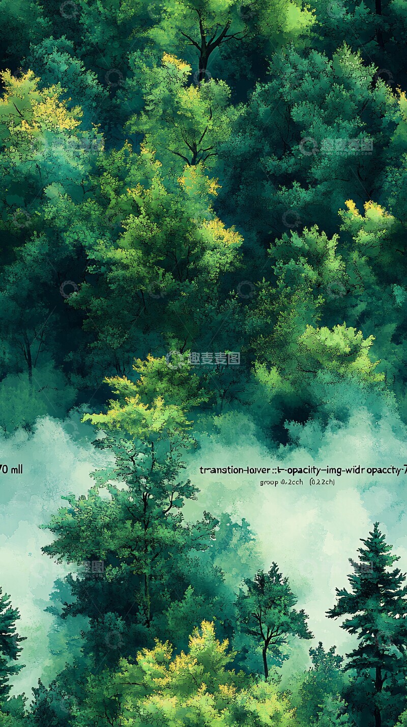 高清大图下载【趣麦麦图】绿染抽象纹样