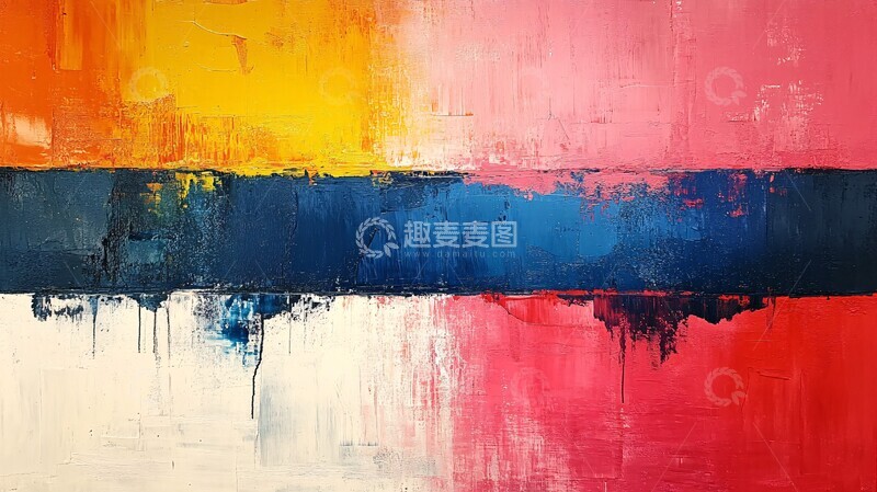 高清大图下载【趣麦麦图】灰调轻触现代艺术绘画3