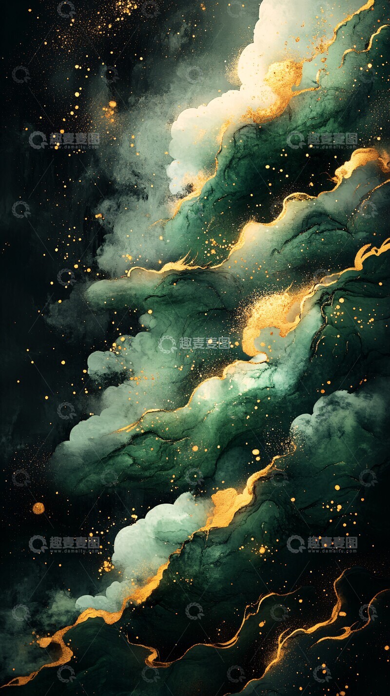 高清大图下载【趣麦麦图】抹茶渐变纹理1