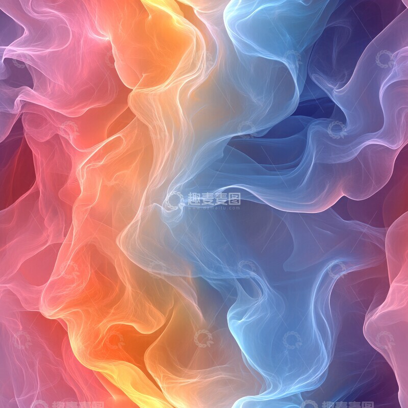 高清大图下载【趣麦麦图】蓝色粉色流线3