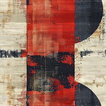 红白蓝抽象布纹2