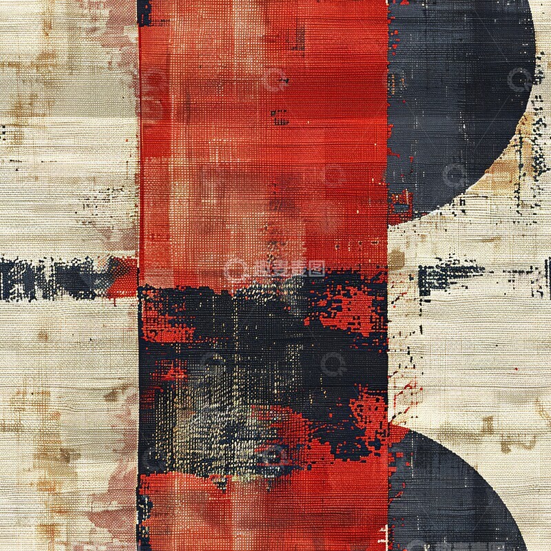 高清大图下载【趣麦麦图】红白蓝抽象布纹2