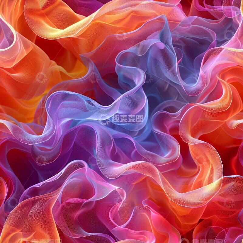 高清大图下载【趣麦麦图】粉彩波纹背景3