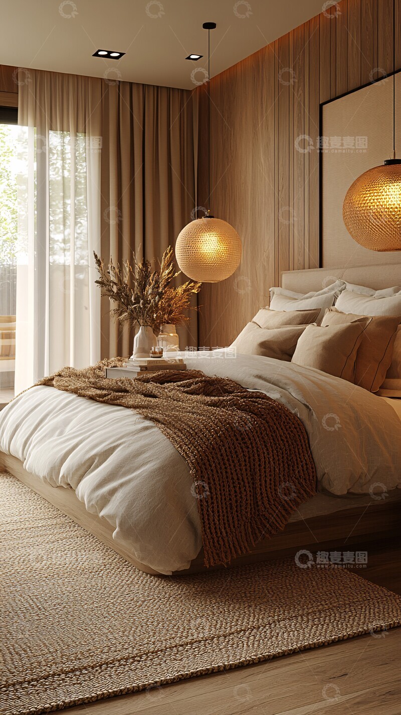 高清大图下载【趣麦麦图】卧室间接灯清晨光3