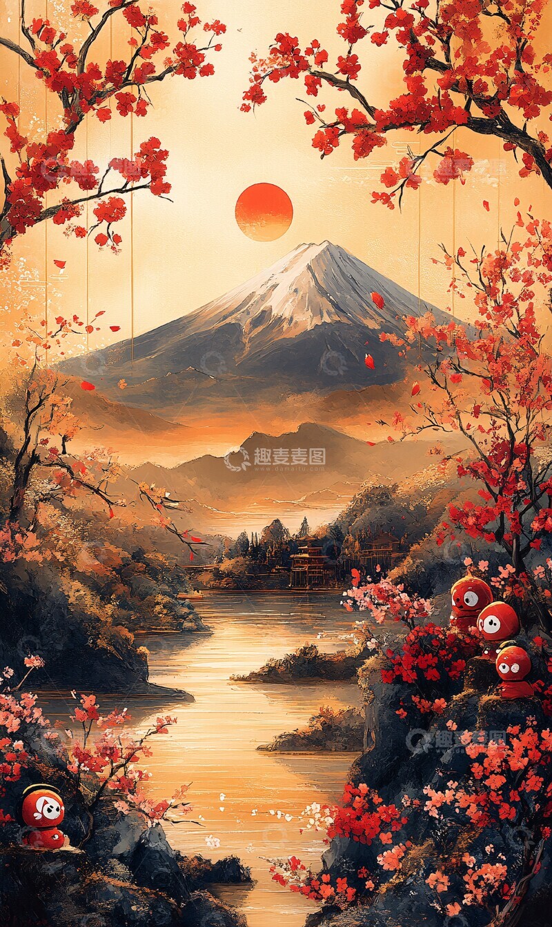 高清大图下载【趣麦麦图】日本新年贺卡3