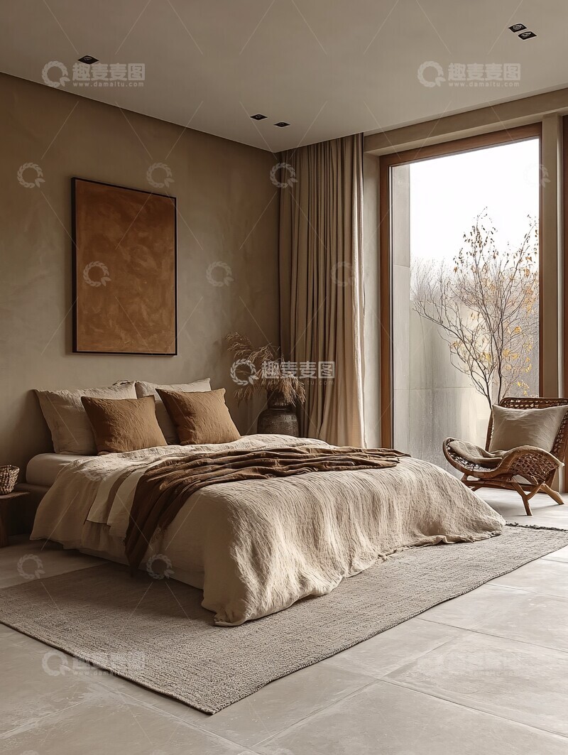 高清大图下载【趣麦麦图】简约卧室设计方案3