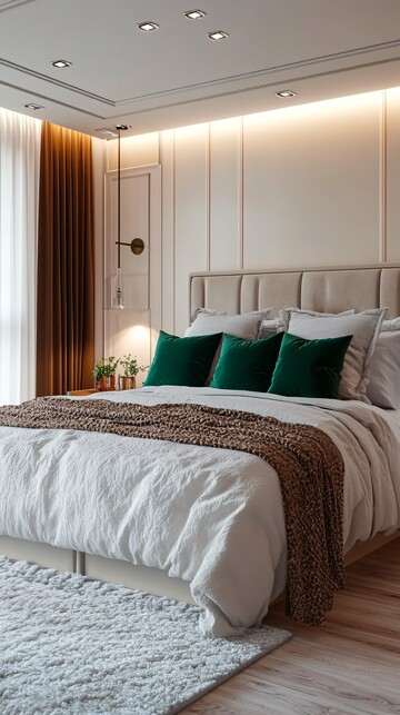 浅色系卧室布置2