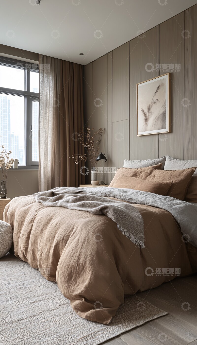 高清大图下载【趣麦麦图】灰色墙面小夜灯3