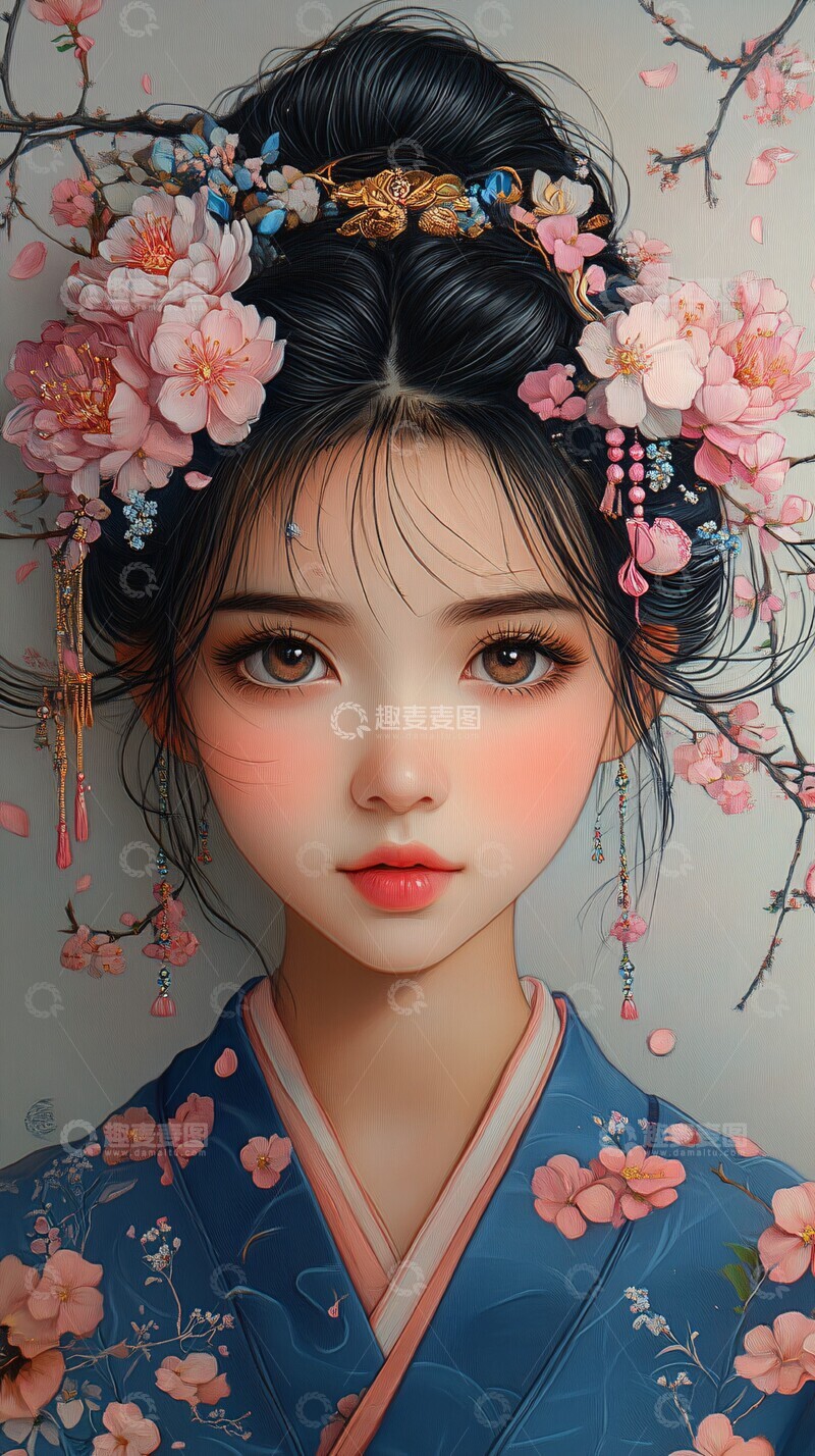 高清大图下载【趣麦麦图】浮世绘风挂饰与纸伞2