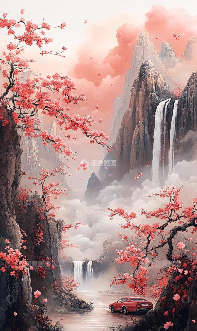 高清大图下载【趣麦麦图】山水花鸟墨画3