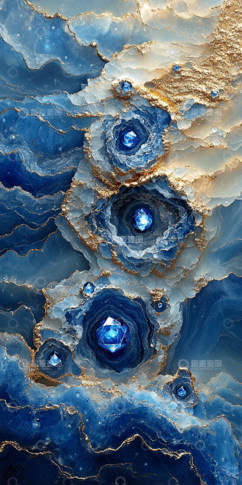 高清大图下载【趣麦麦图】云纹蛇形宝石图2