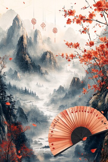 山水卡牌山水卡牌梅花