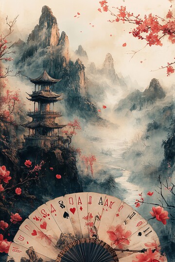 山水卡牌山水卡牌梅花2