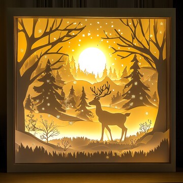 纸艺灯光盒纸艺灯光盒子3