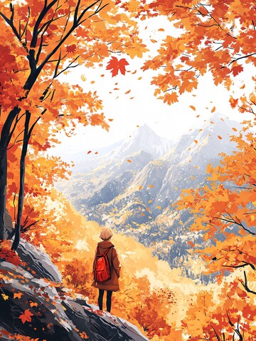 秋山行旅旅行背包女孩2