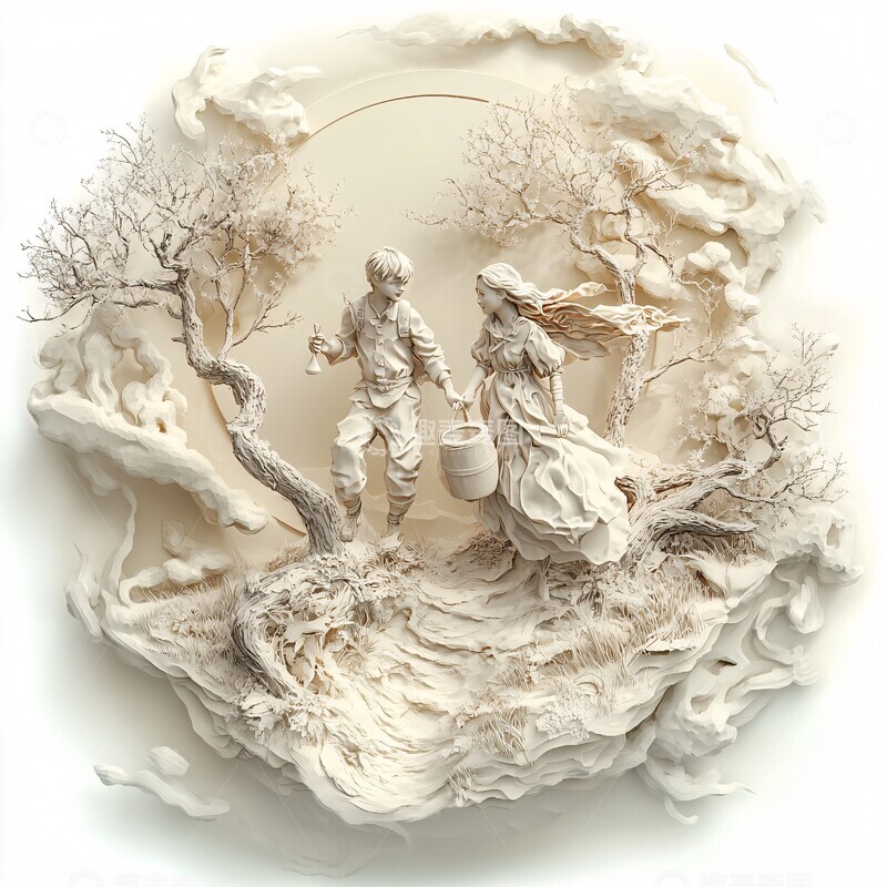 高清大图下载【趣麦麦图】杰克吉尔取水去3