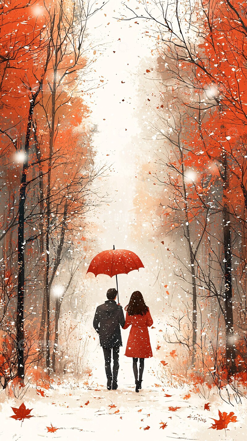 高清大图下载【趣麦麦图】冬日同行冬日同行冬季2