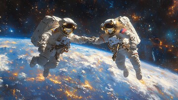 太空握手瞬间3