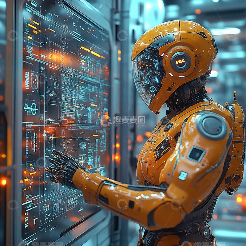 高清大图下载【趣麦麦图】人机协作建筑现场3