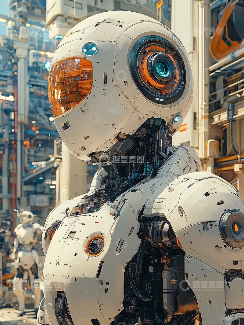 高清大图下载【趣麦麦图】机器人维修机器人3