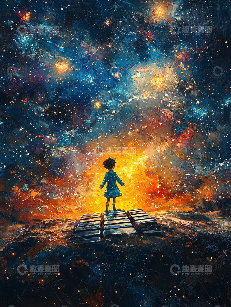 高清大图下载【趣麦麦图】小王子弹奏星海3