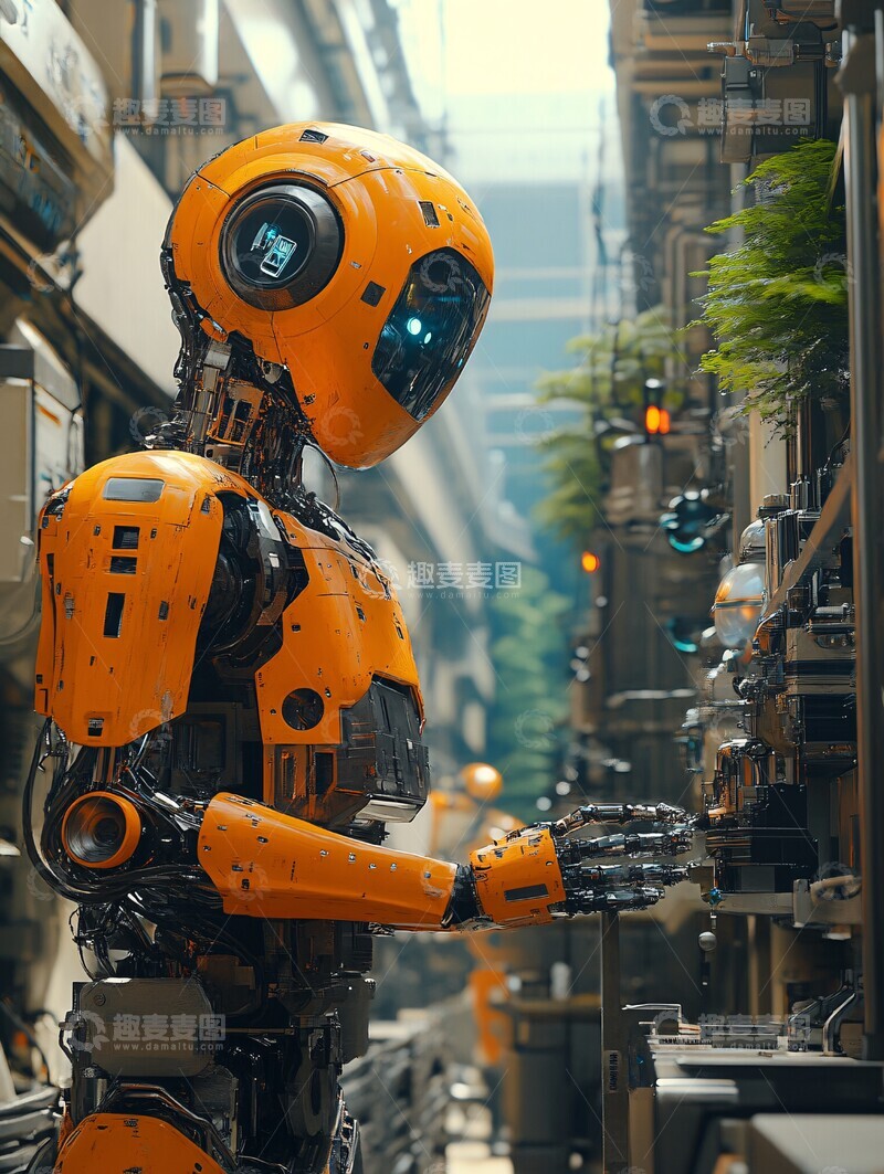 高清大图下载【趣麦麦图】机器人维修机器人2