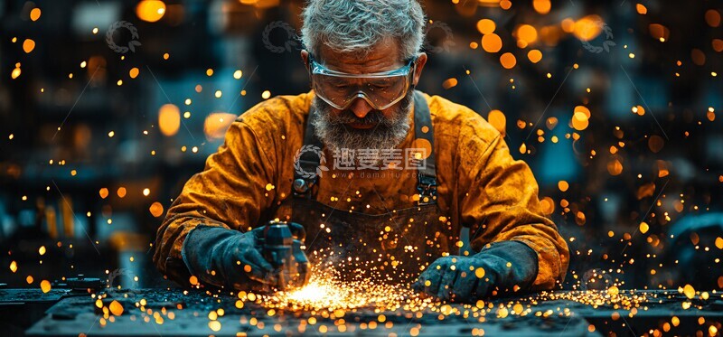 高清大图下载【趣麦麦图】焊接操作防护中3