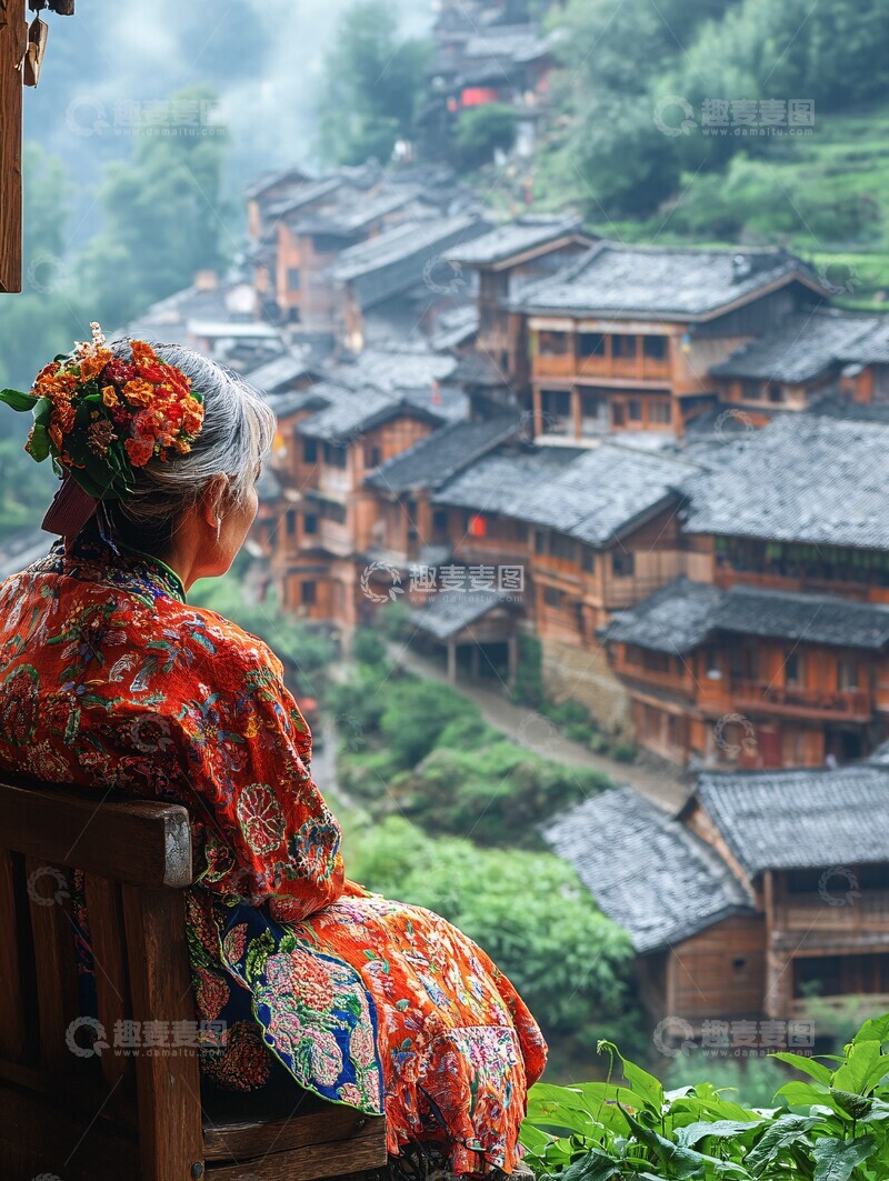 高清大图下载【趣麦麦图】苗寨风情苗寨风情房屋1