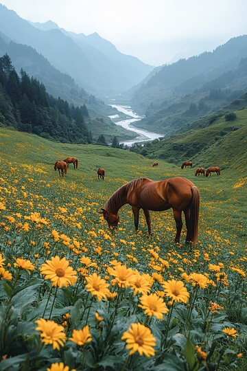 草原与河流景象1