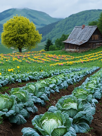 菜园与山景菜园山景蔬菜3