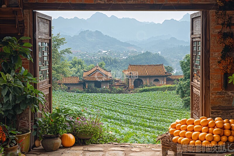 高清大图下载【趣麦麦图】梯田与古道梯田古道陶瓷3