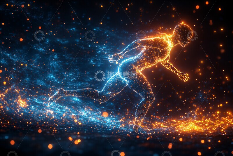 高清大图下载【趣麦麦图】人体运动发电3