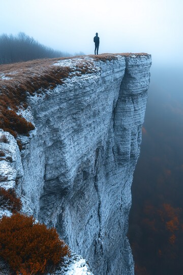 悬崖边缘人影1