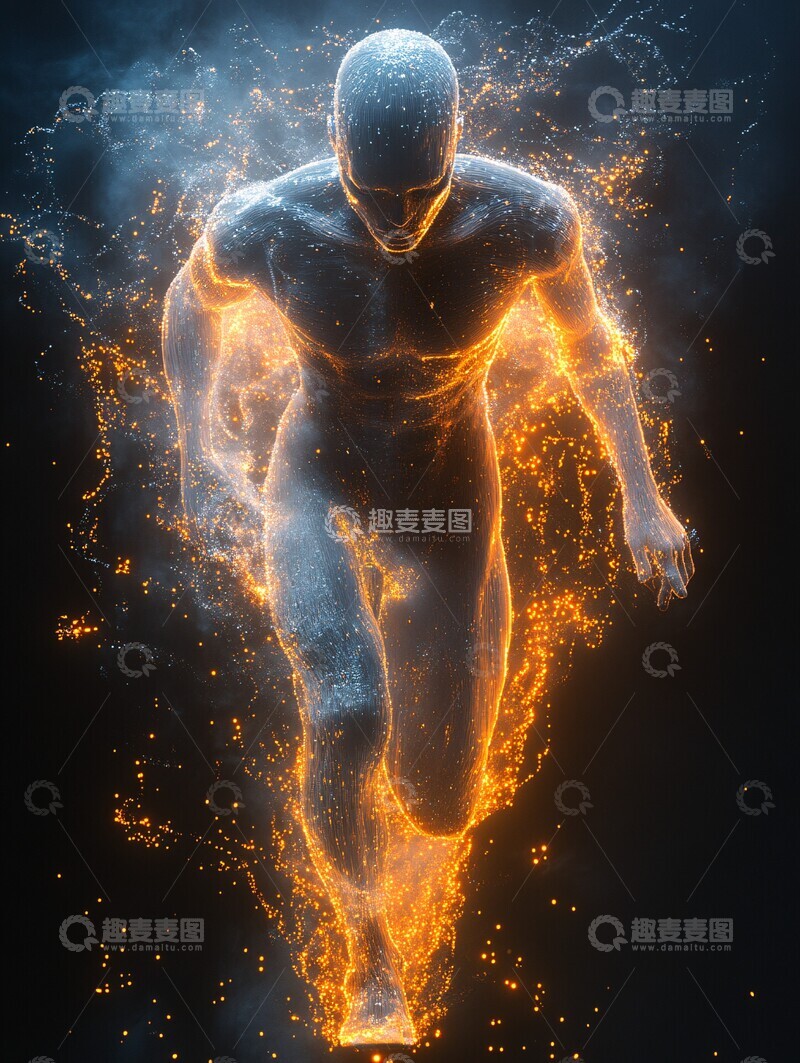 高清大图下载【趣麦麦图】人体运动能量3