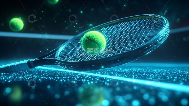 高清大图下载【趣麦麦图】网球悬浮场景3