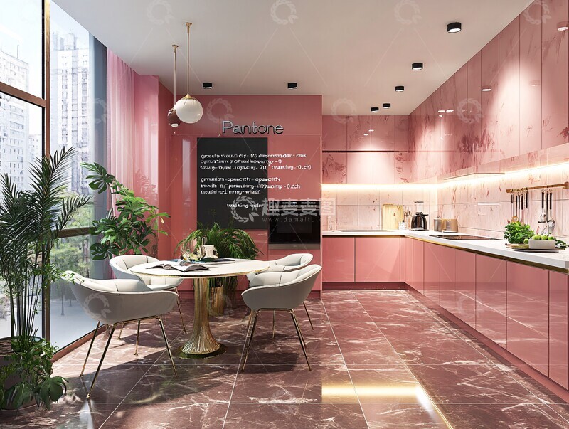 高清大图下载【趣麦麦图】现代厨房内饰2