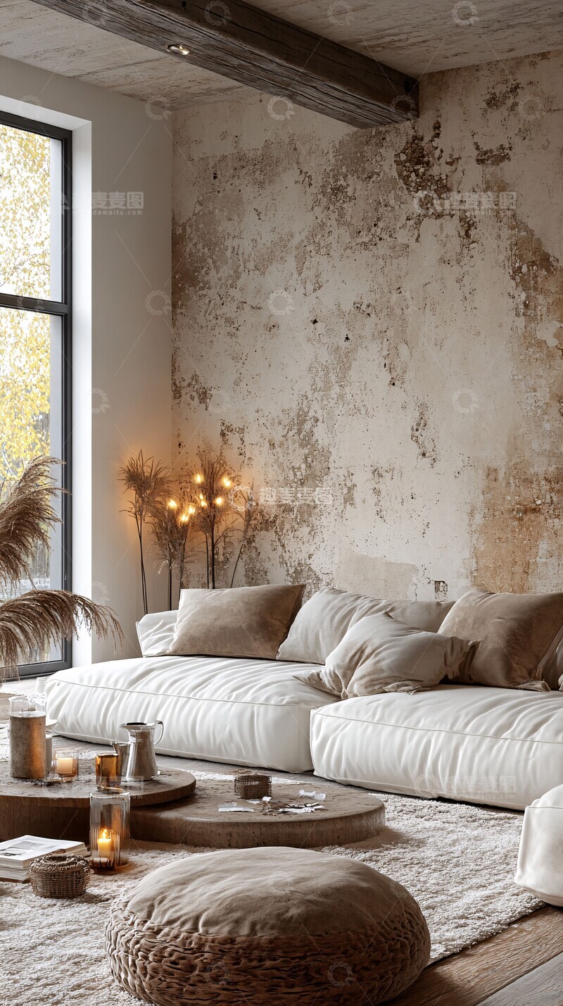 高清大图下载【趣麦麦图】-白色现代墙面1