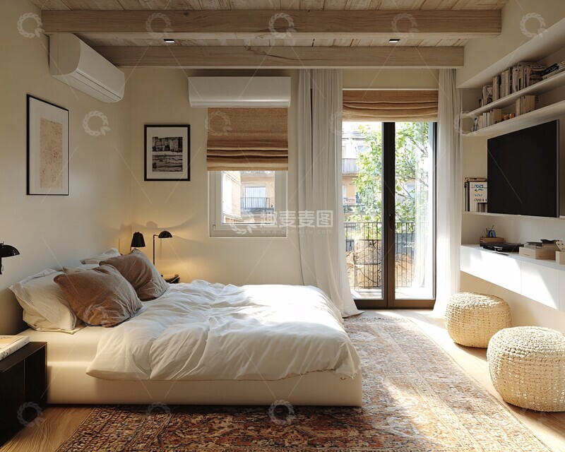 高清大图下载【趣麦麦图】白色主卧梳妆台3