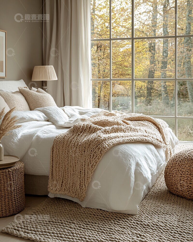 高清大图下载【趣麦麦图】秋日卧室氛围3