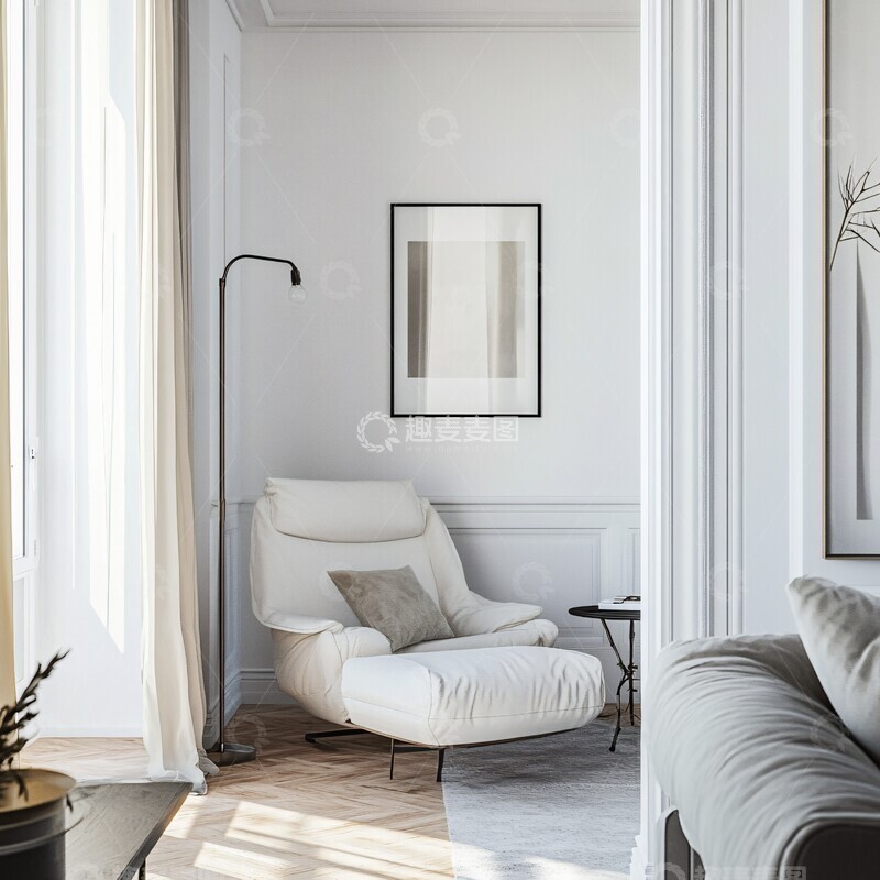 白色软装现代风格2