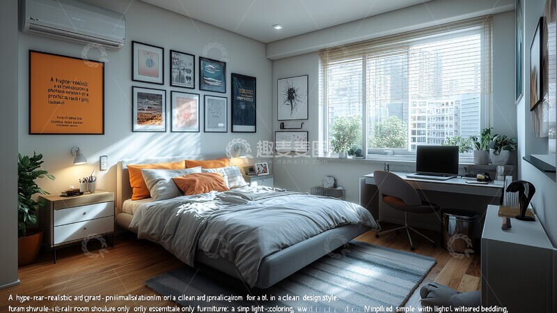 高清大图下载【趣麦麦图】简约卧室设计25