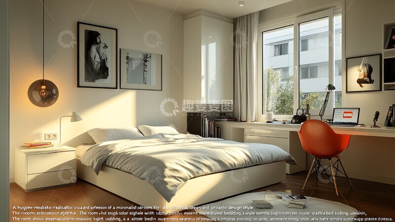 高清大图下载【趣麦麦图】简约卧室设计24