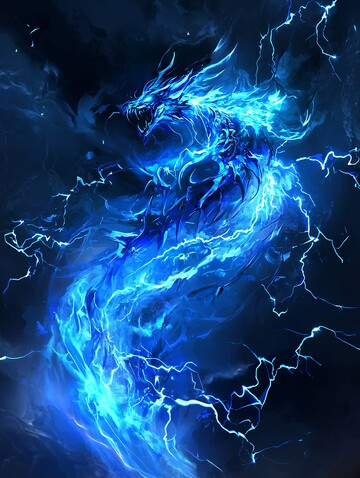蓝闪电蓝焰环绕1