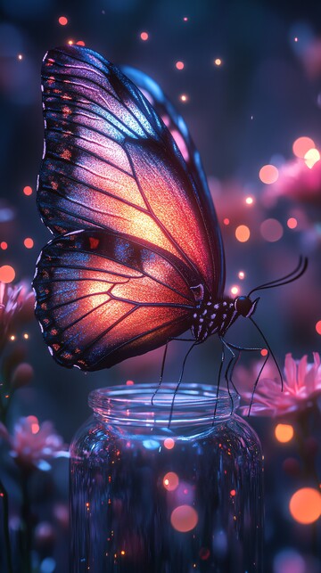 蝴蝶光芒梦幻