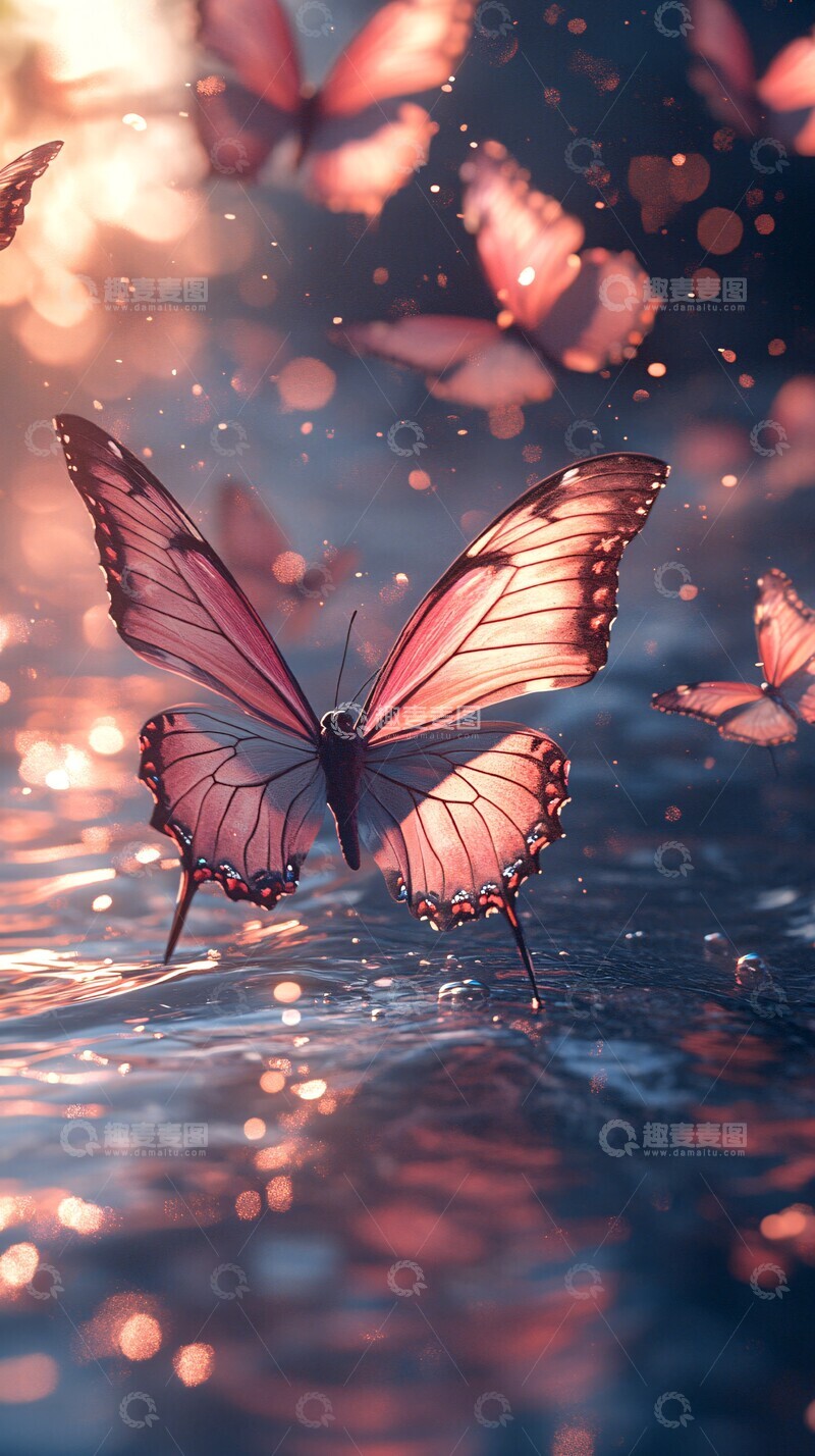 高清大图下载【趣麦麦图】-蝴蝶海洋蝴蝶海洋翅膀2