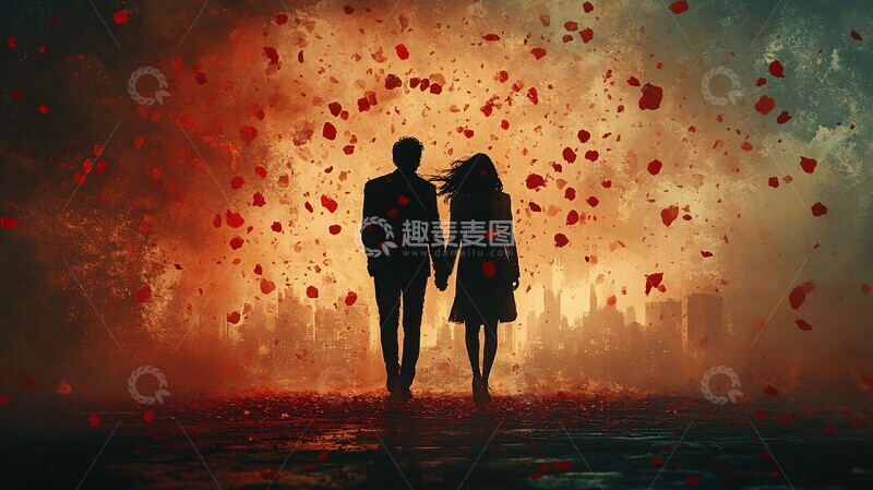 高清大图下载【趣麦麦图】时空中的爱恋