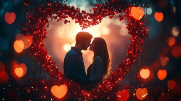 红心相框牵手恋人2